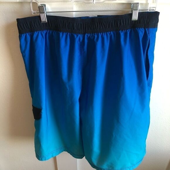 Speedo swim trunks board shorts size Large blues - Picture 4 of 4